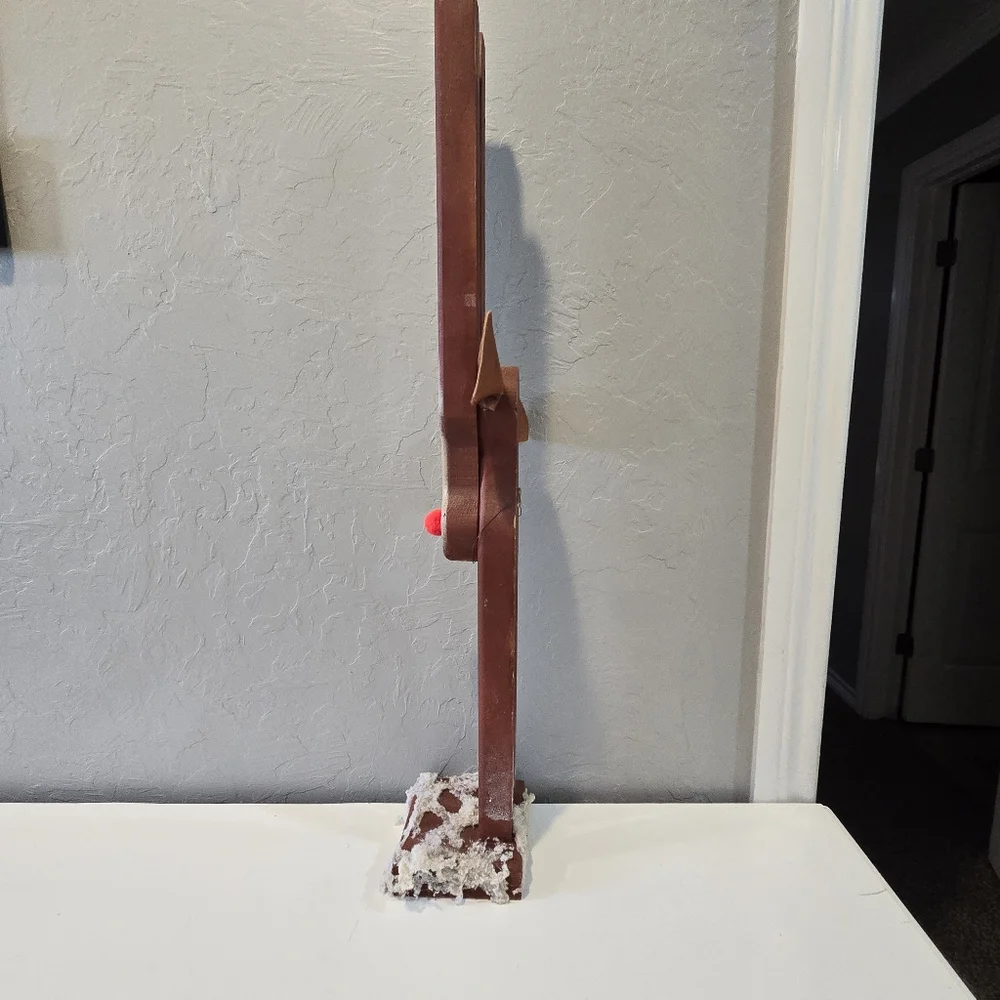 Wooden Reindeer 3ft Tall Good condition